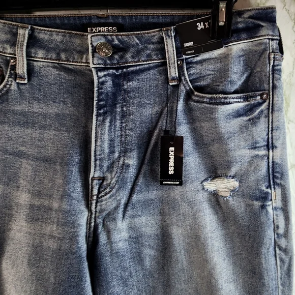 EXPRESS Athletic Skinny Jeans - Picture 4 of 16